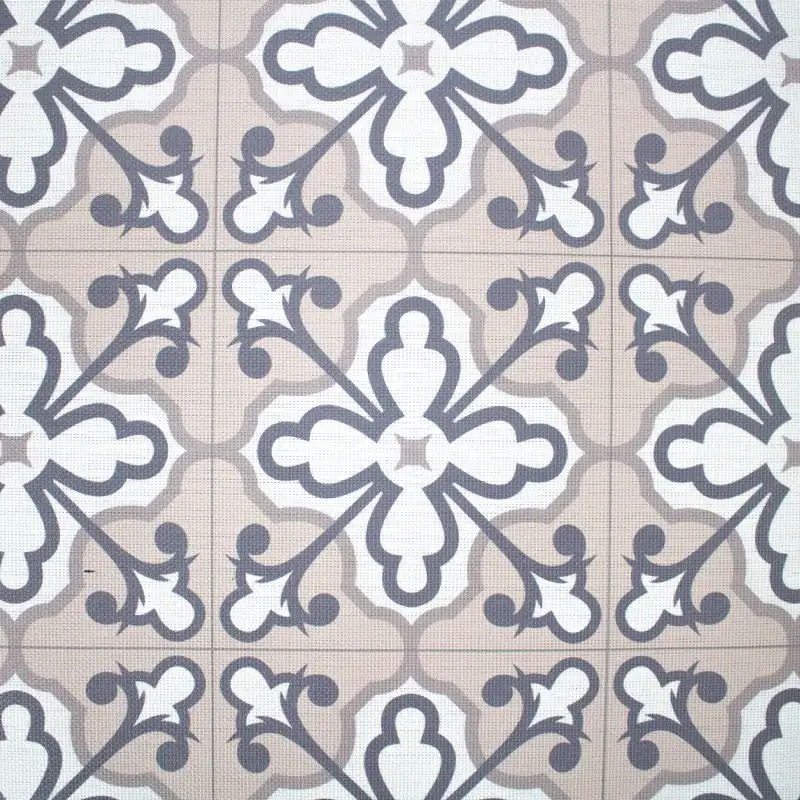 Alfombra Vinilica de exterior Flor Rosa | 80x140 | Resistencia al Agua | Antideslizante
